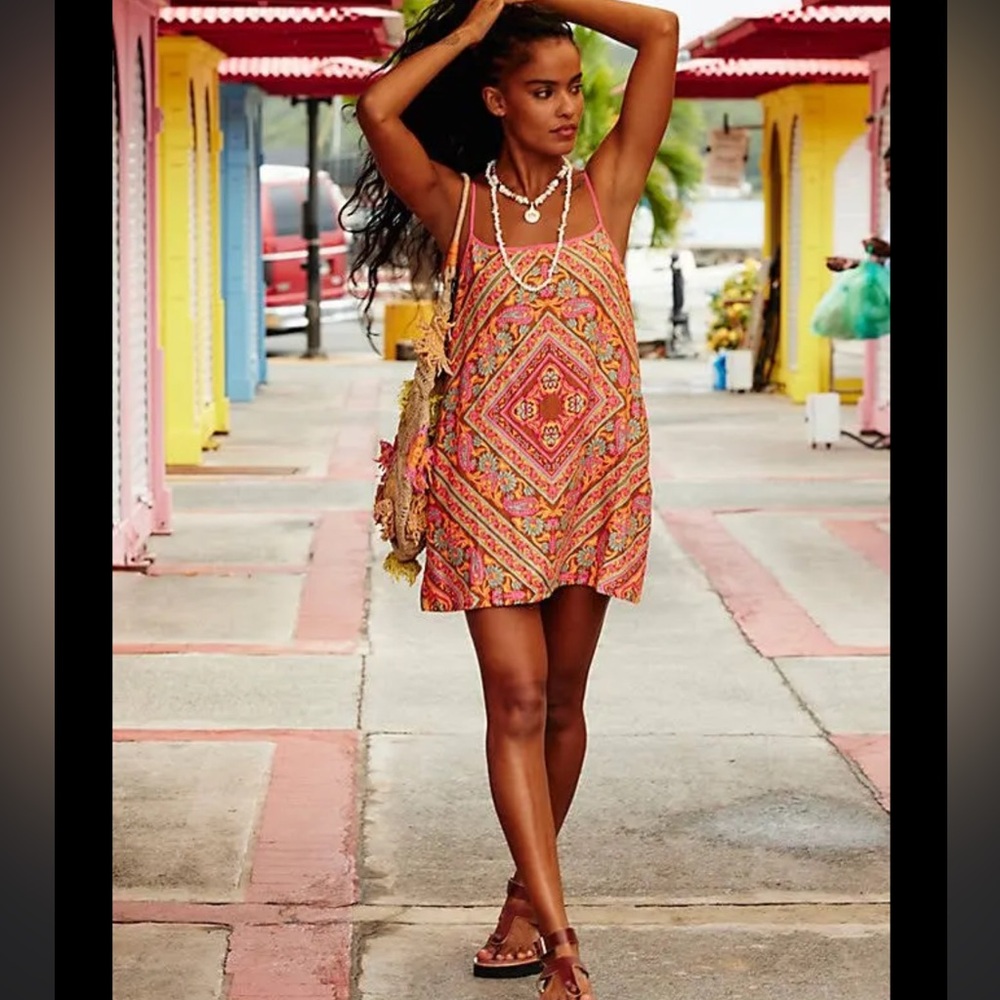 Free People Multicolor Mini Dress